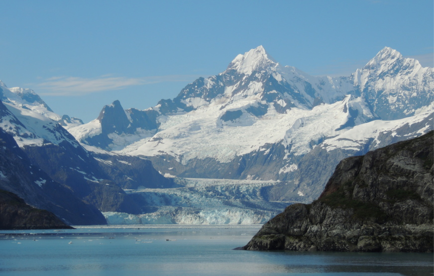 The Johns Hopkins glacier in Glacier Bay National Park